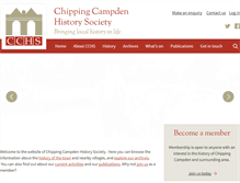 Tablet Screenshot of chippingcampdenhistory.org.uk